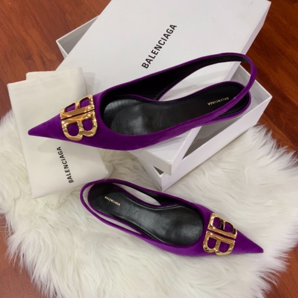 balenciaga slingback flats
